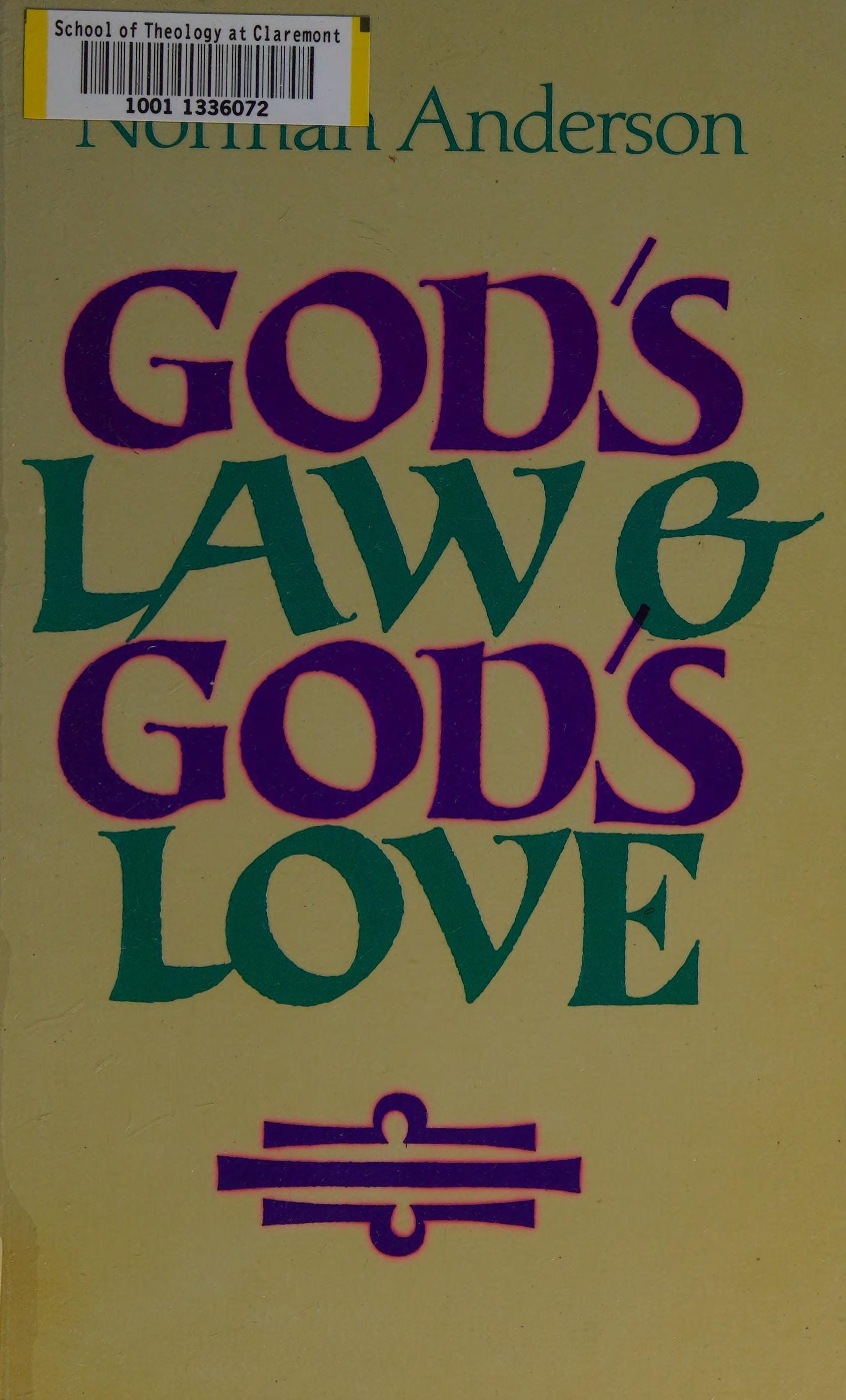 God's Law and God's Love