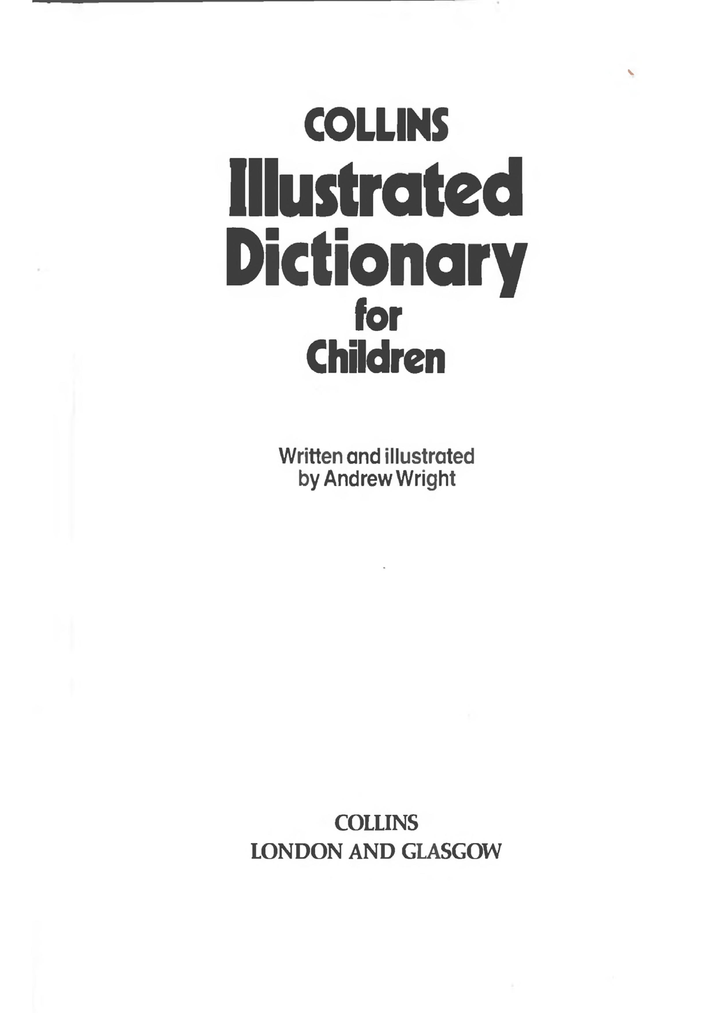 Collins Illustrated Dictionary for Children