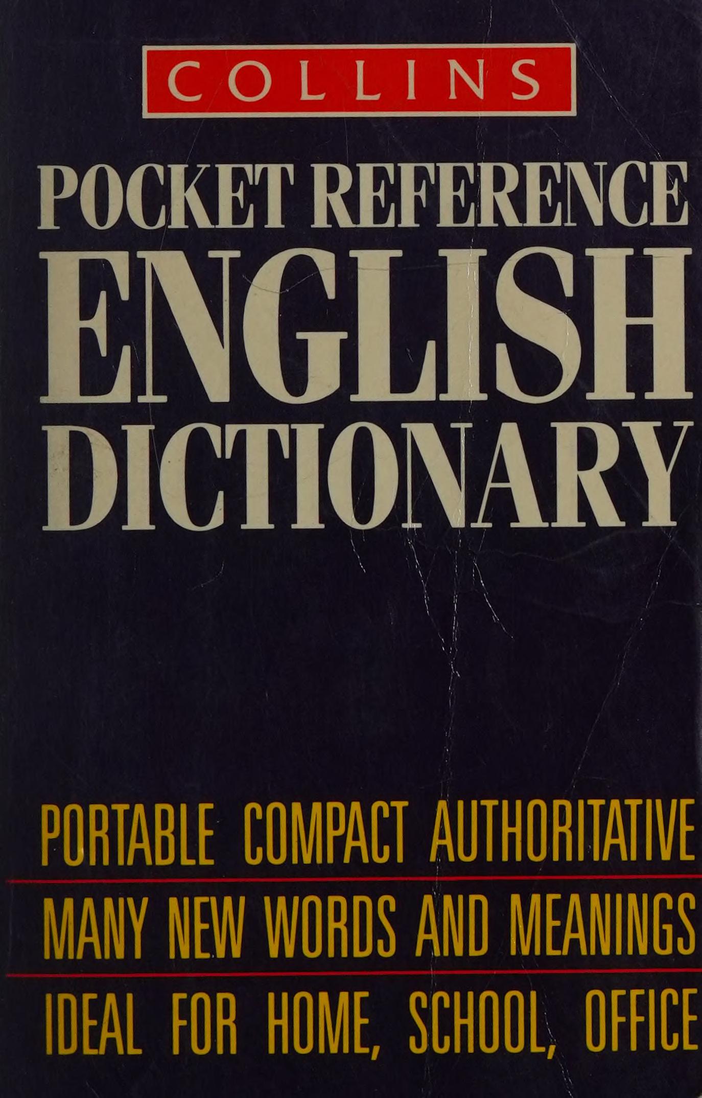 Collins Pocket Reference English Dictionary