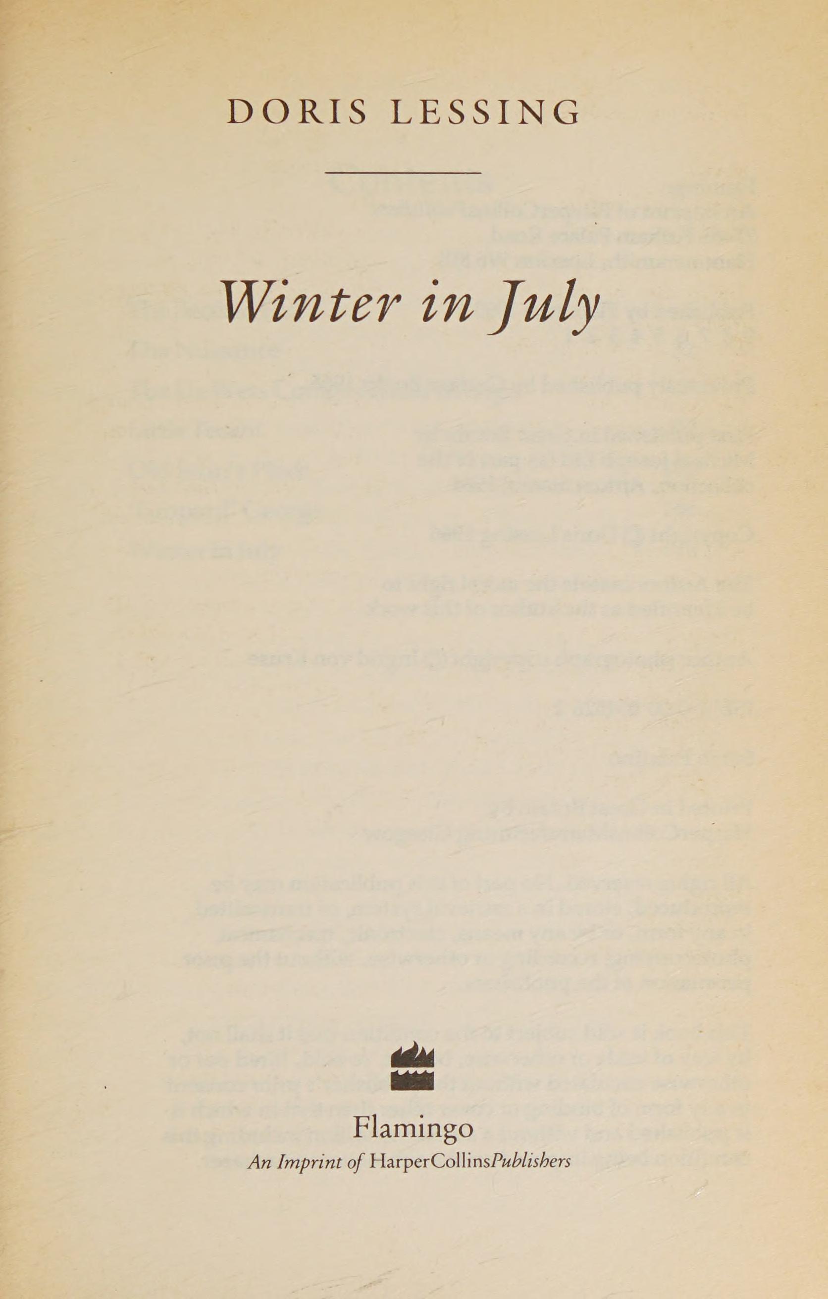 Winter in July