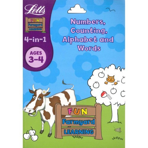 Letts Fun Farm Yard Learning Age 3 To 4 4 In1