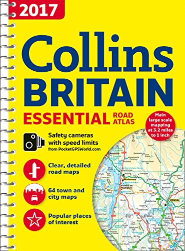 2017 Collins Essential Road Atlas Britain