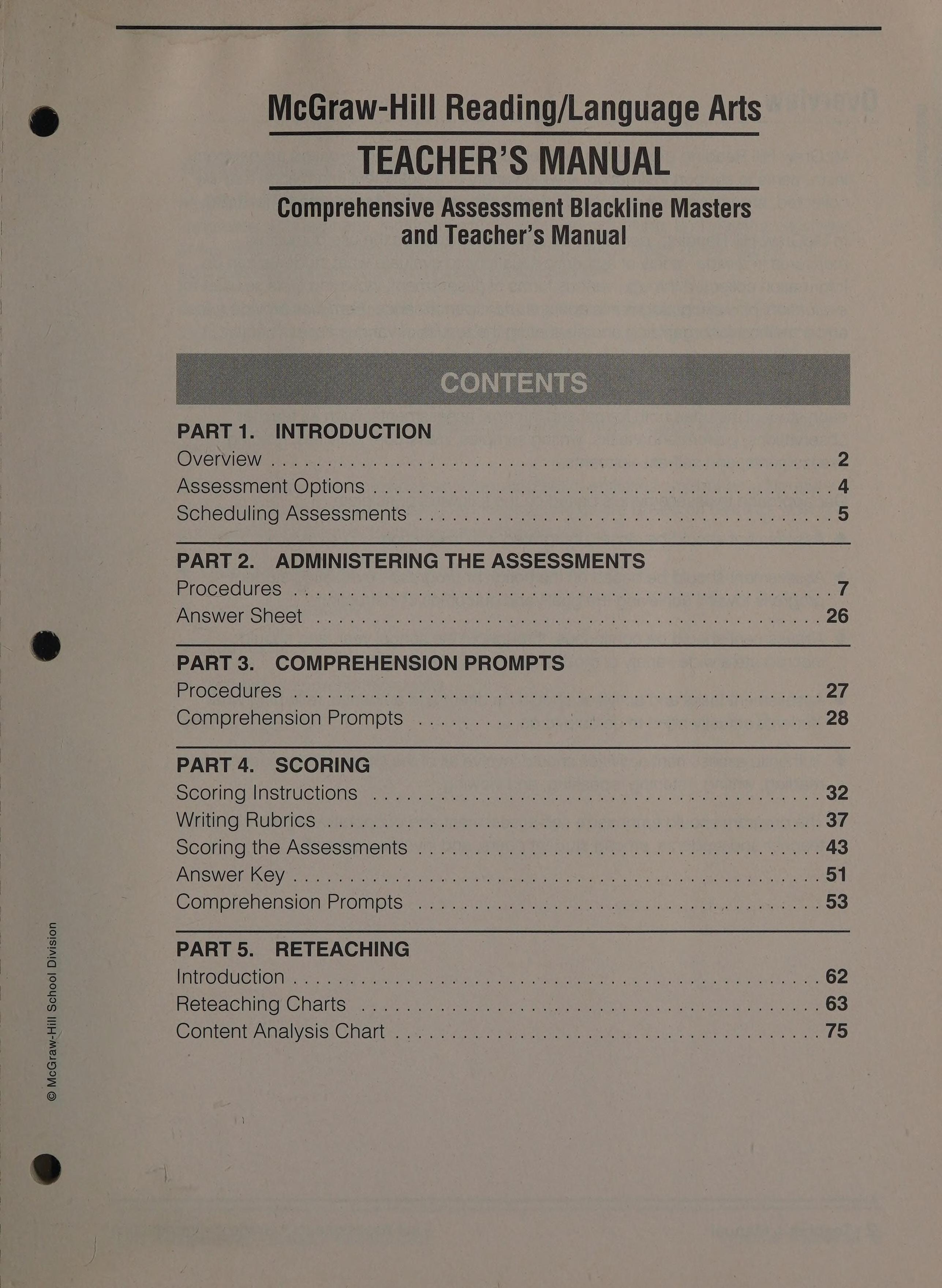 Comprehensive Assessment Grade 4