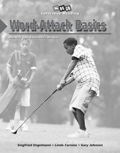 Corrective Reading Word Attack Baics Decoding a Mastery Test Pkg 1999 Ed