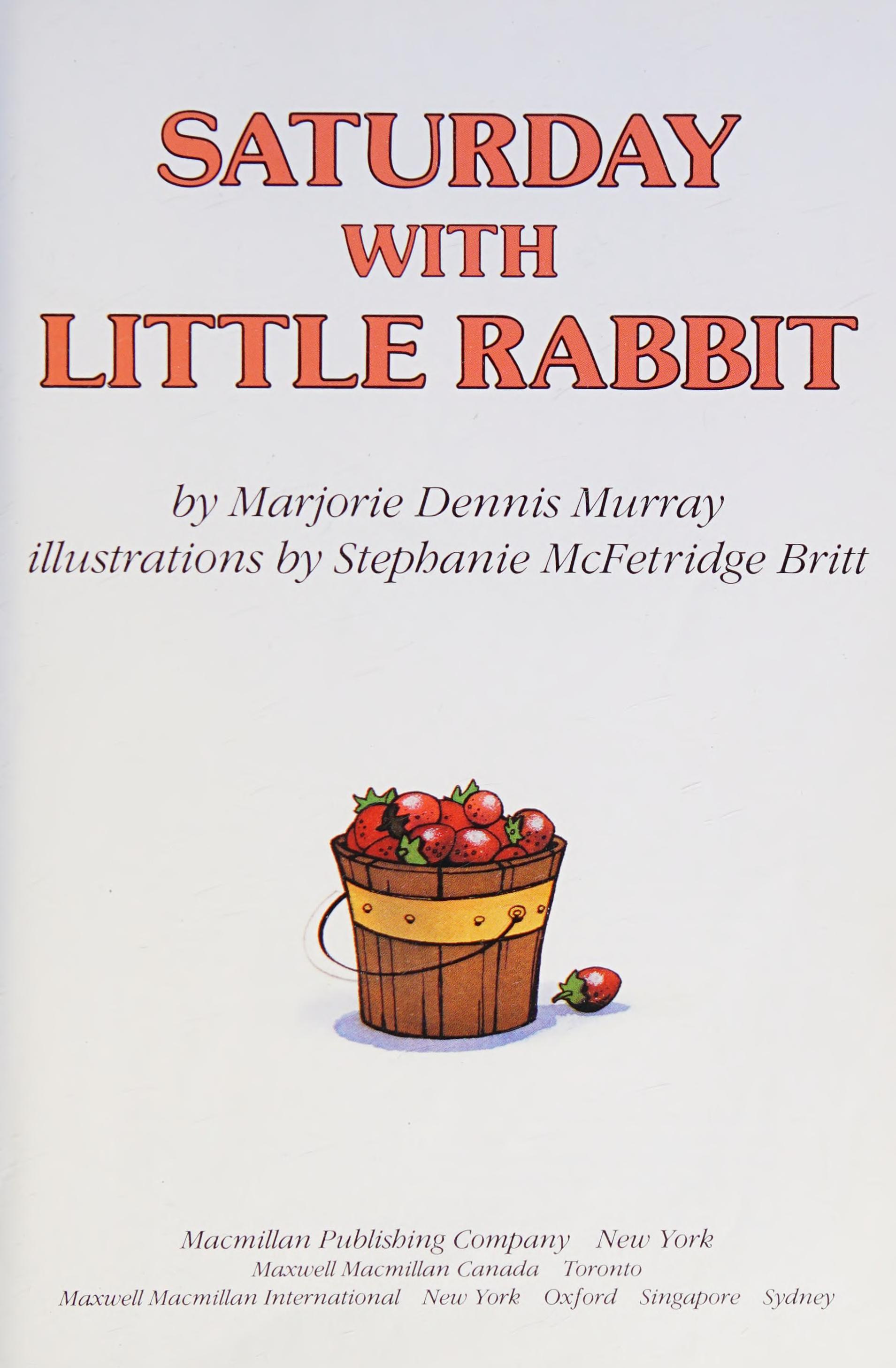 Saturday with Little Rabbit