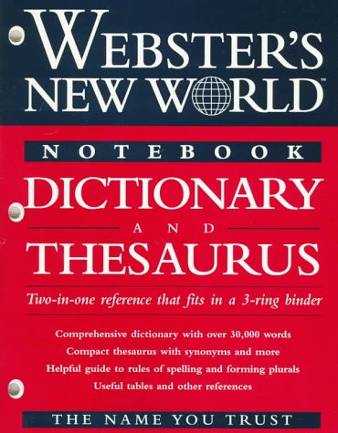 Webster's New World Notebook And Thesaurus Dictionary