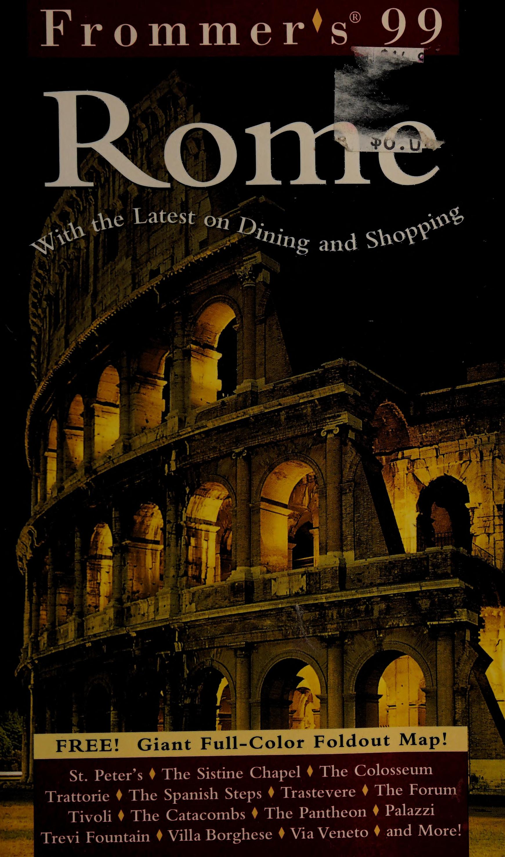 Frommer'S Rome '99