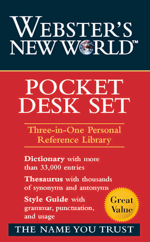 Webster'S New Worldo Pocket Desk Set