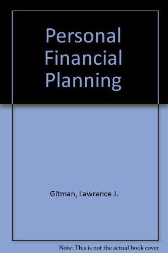 Personal Financial Planning/Book and Worksheets