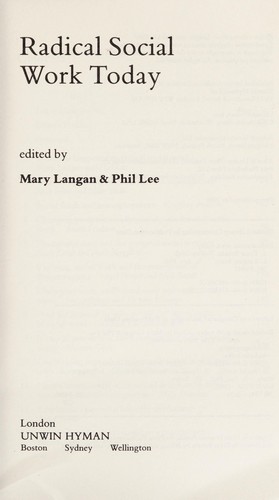 Radical social work today