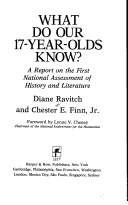 What Do Our 17-Year-Olds Know: A Report on the First National Assessment of History and Literature