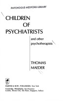 Children Of Psychiatrists And Other Psychotherapists