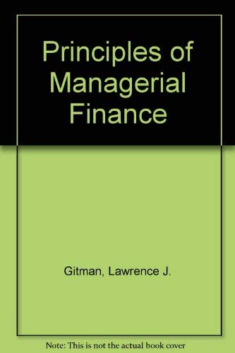 Principles of Managerial Finance