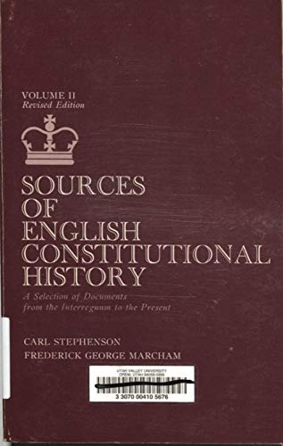Sources Of English Constitutional History: V. 2
