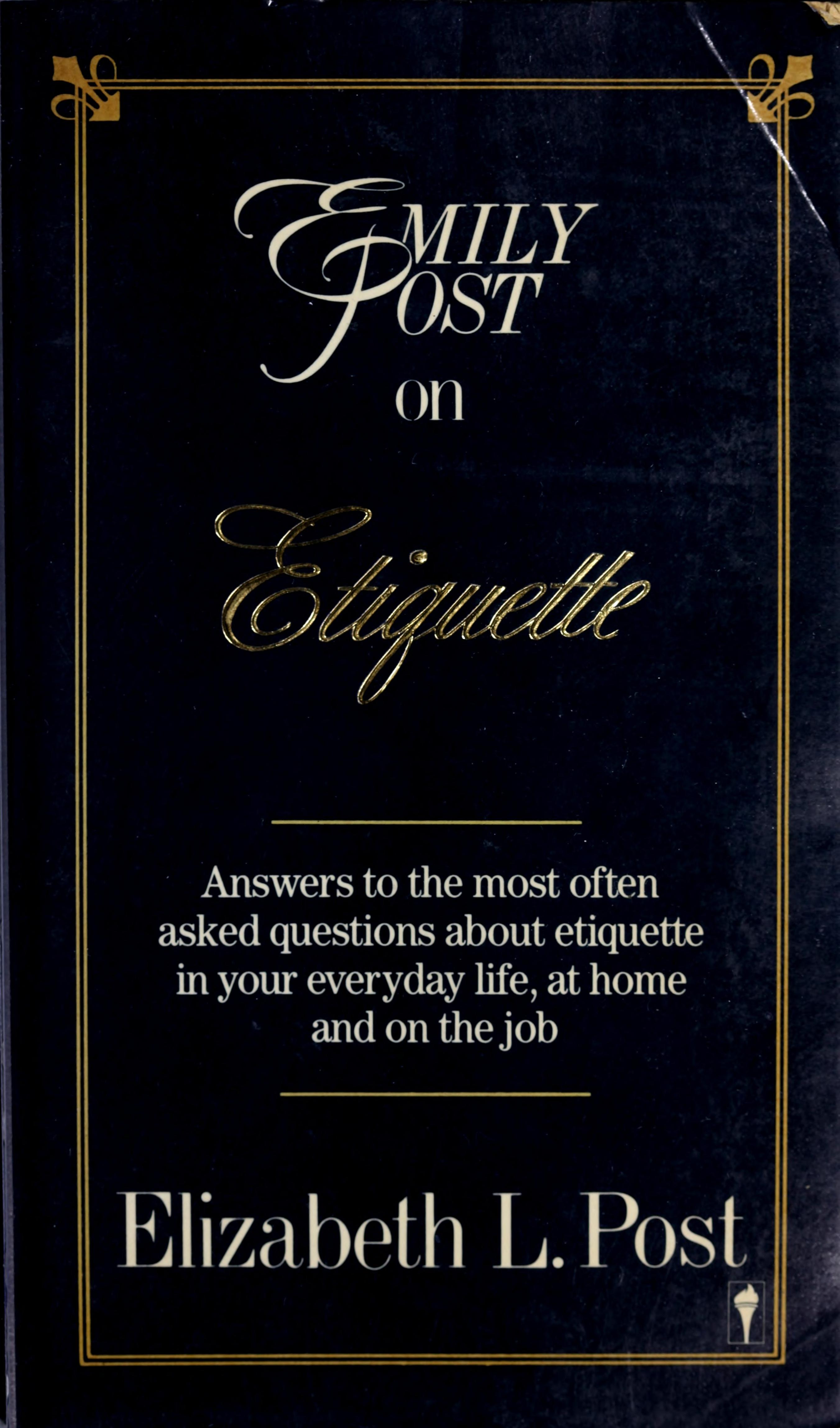 Emily Post on Etiquette