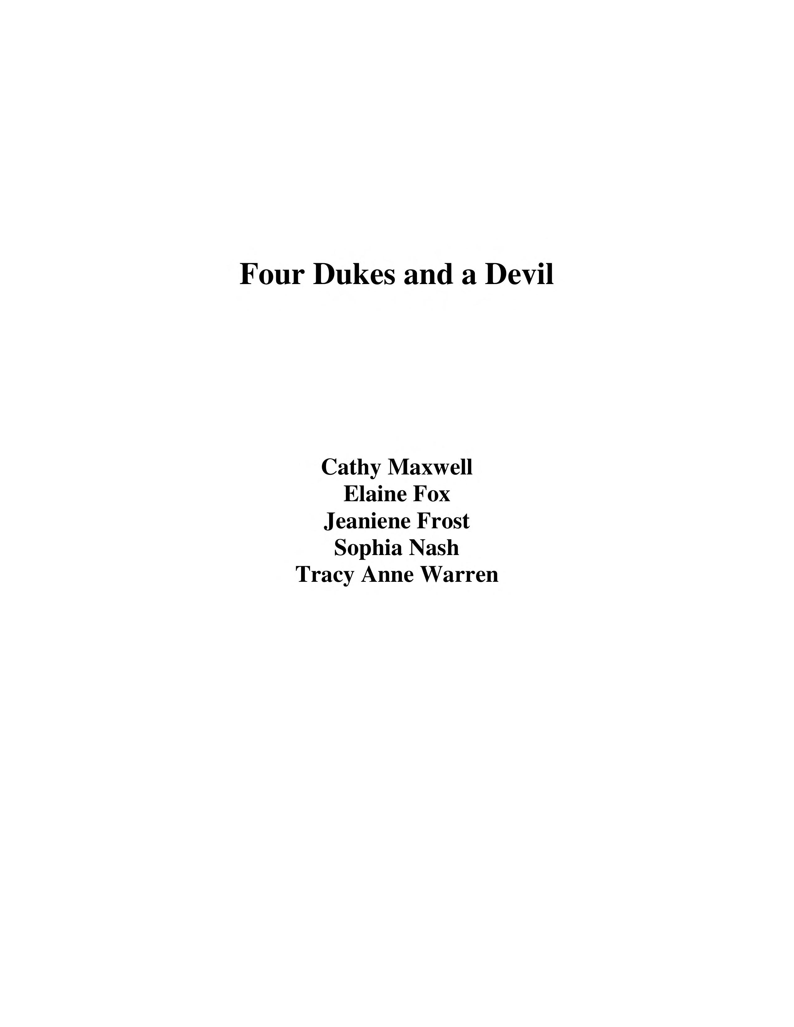 Four Dukes and a Devil