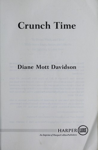 Crunch Time by Diane Mott Davidson, ISBN 9780062017802