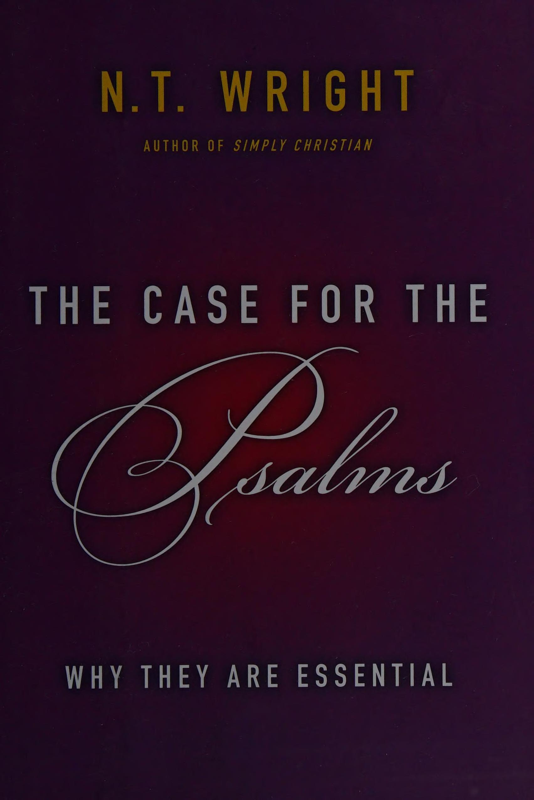 The Case for the Psalms