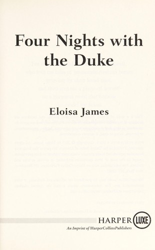 Four Nights with the Duke
