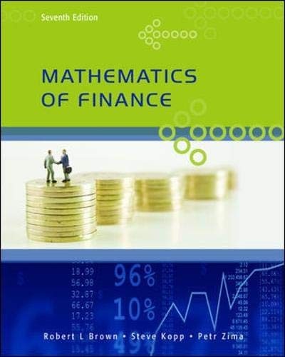 Mathematics Of Finance