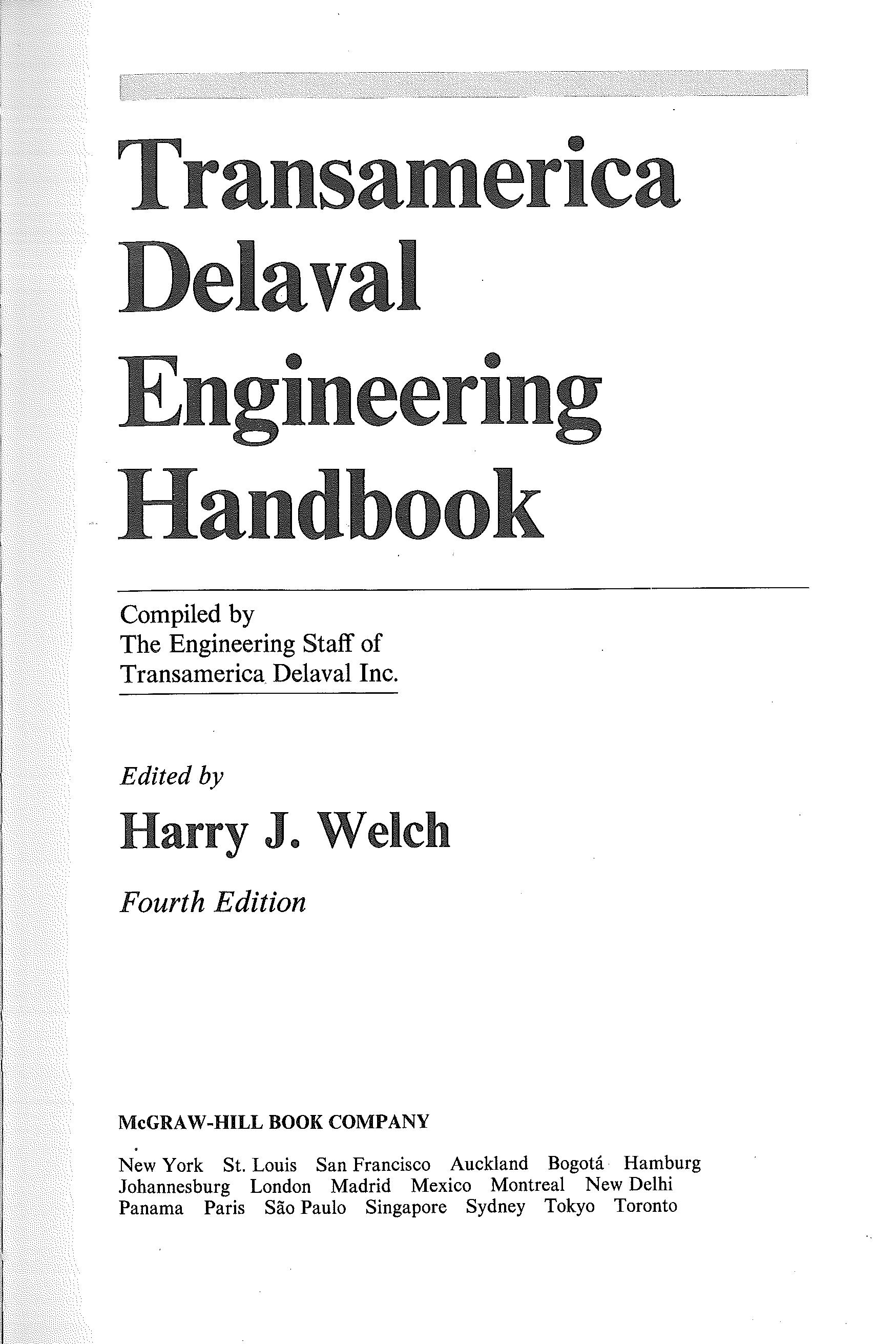 Transamerica Delaval Engineering Handbook
