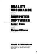 Quality Assurance for Computer Software