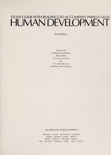Study guide with readings to accompany Papalia Olds Human development,: 3rd ed