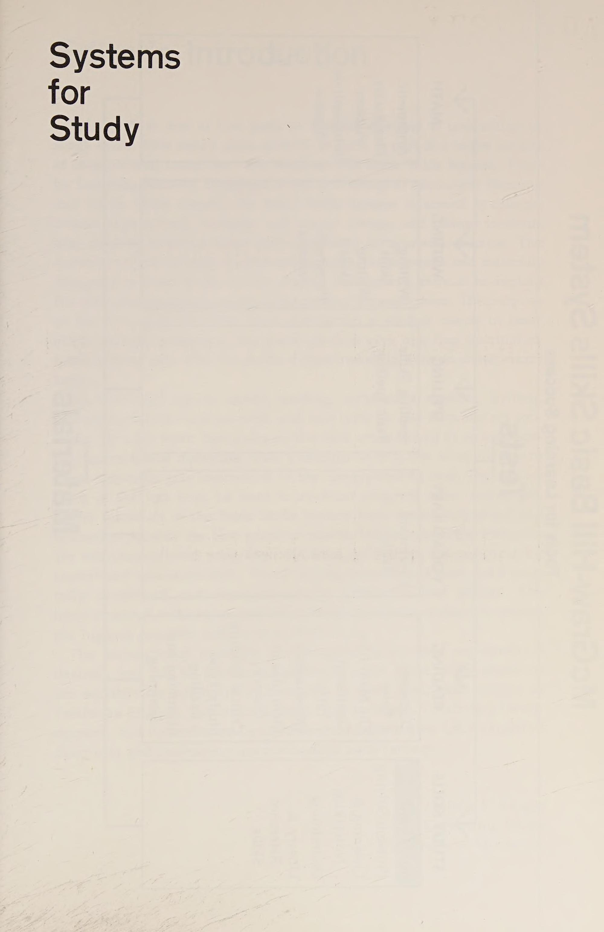 Systems For Study