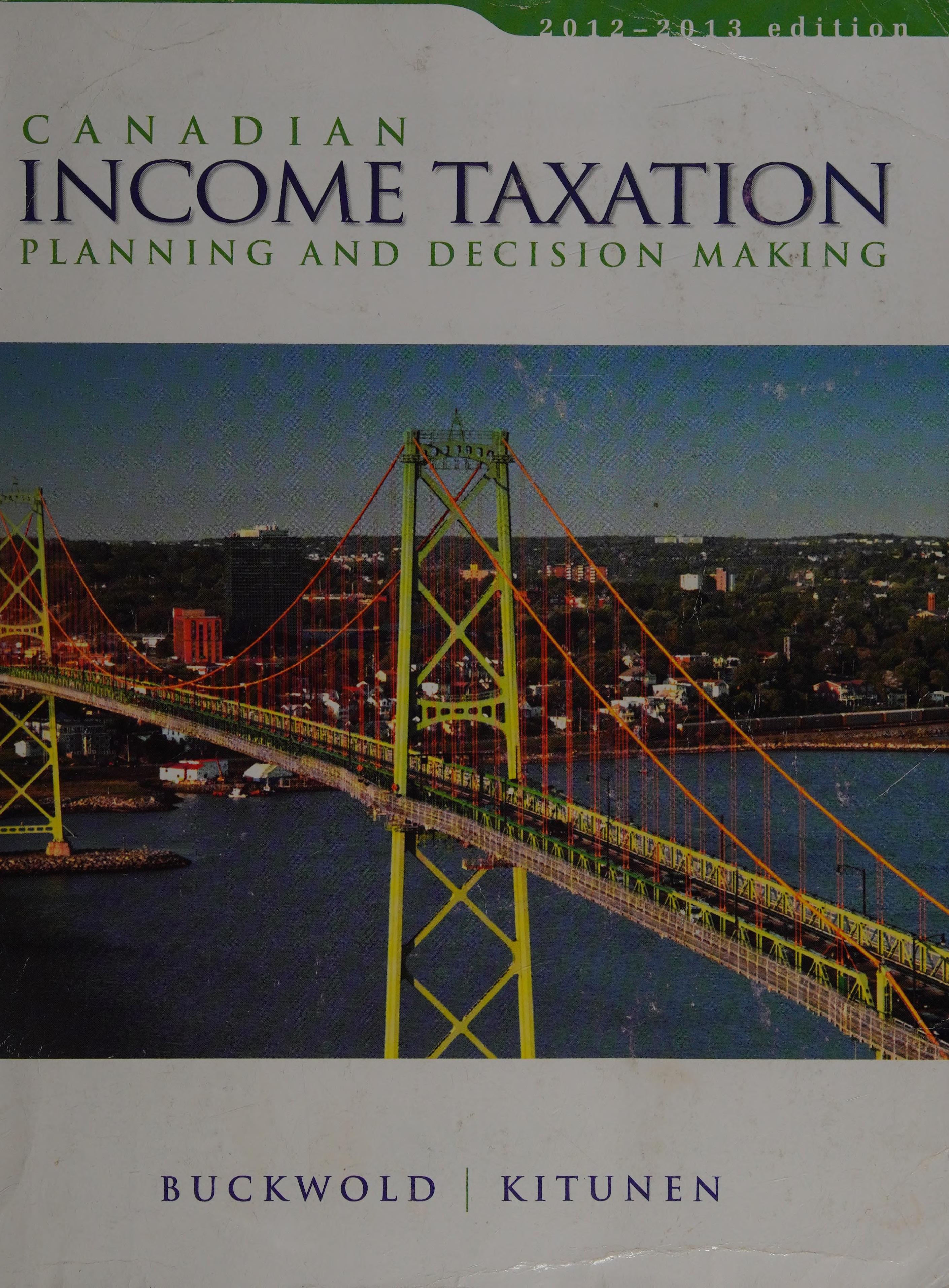 Canadian Income Taxation, 2012/2013 Edition