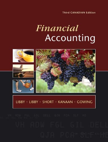 Financial Accounting, Third CDN Edition