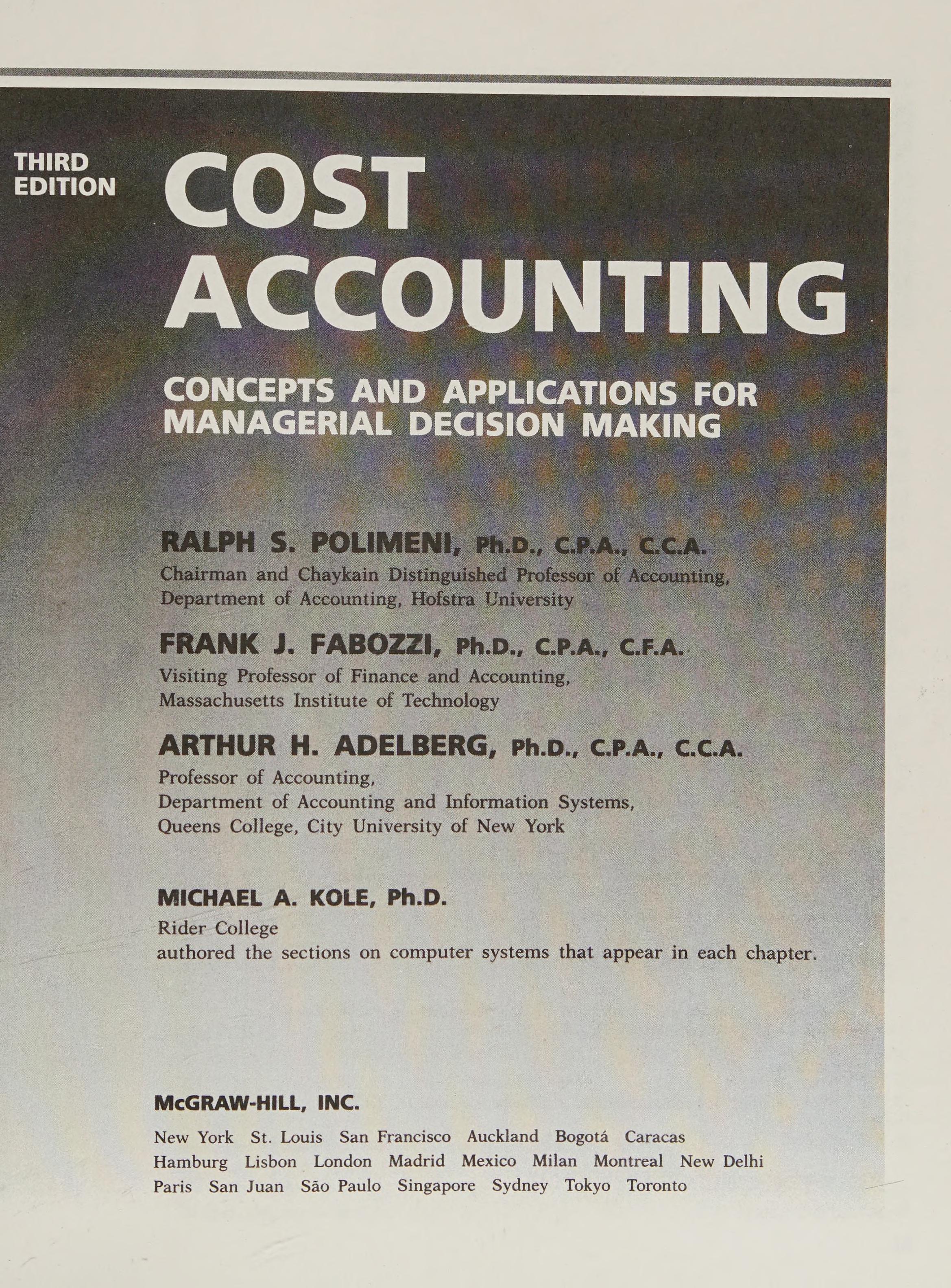 Cost Accounting