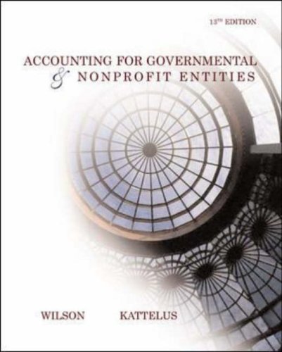 Accounting For Governmental And Nonprofit Entities: With City Of Smithville Cd