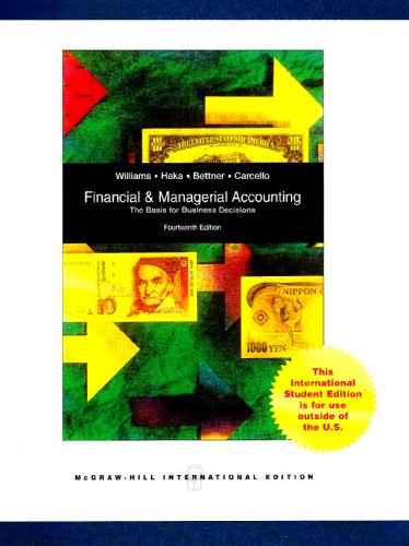 Financial And Managerial Accounting 14Ed (Ie) (Pb 2009)