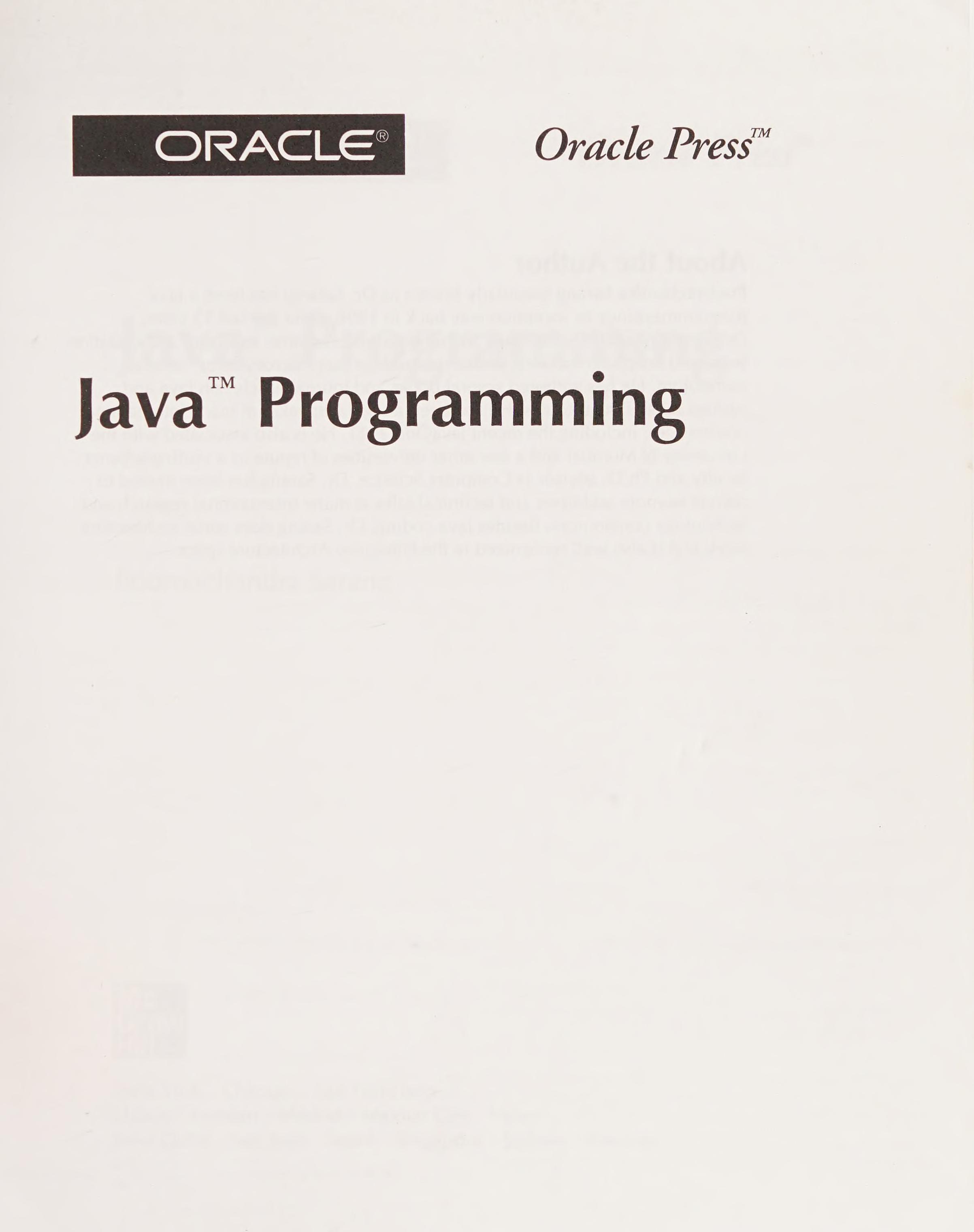 Java Programming