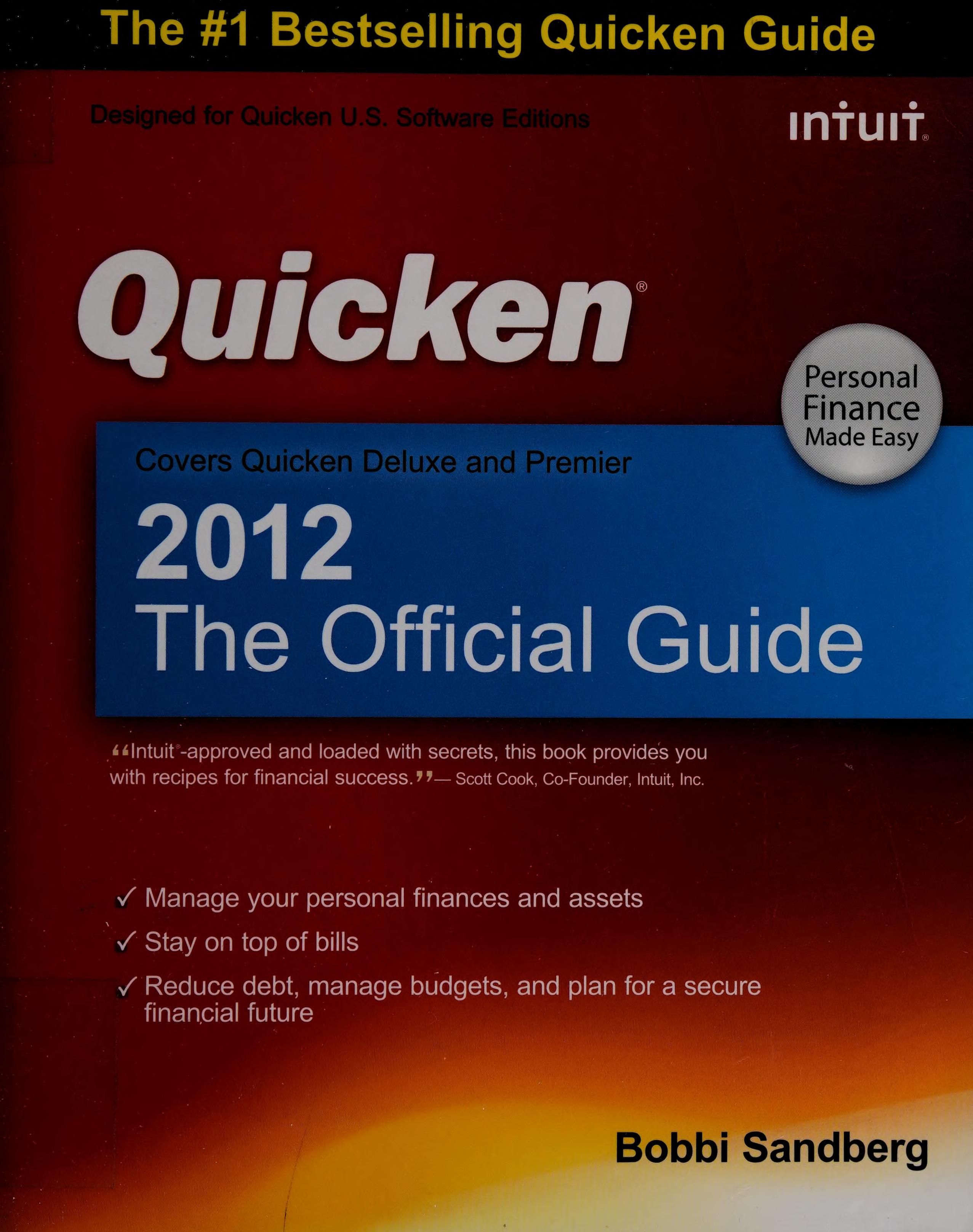 Quicken 2012 The Official Guide