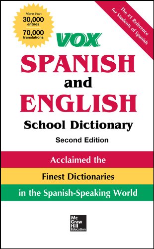 VOX Spanish and English School Dictionary, Hardcover, 2nd Edition