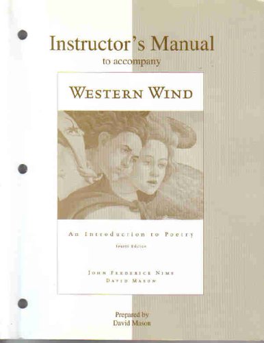 Instructor's Manual to Accompany Western Wind