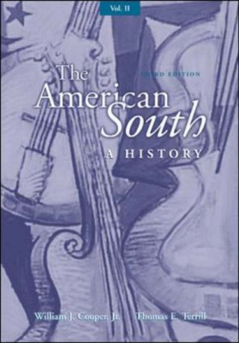 The American South: A History, Volume II