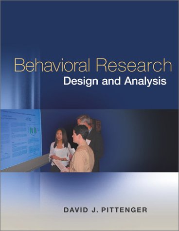 Mp Behavioral Research Design And Analysis With Making The Grade Cd Rom