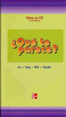 Student Video on CD to accompany Que te parece Intermediate Spanish
