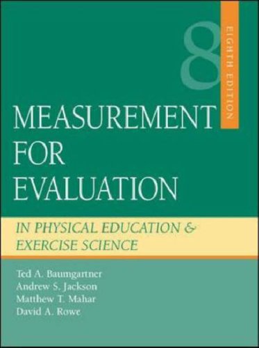 Measurement for Evaluation in Physical Education and Exercise Science
