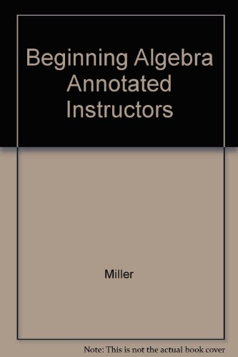 Beginning Algebra Annotated Instructors