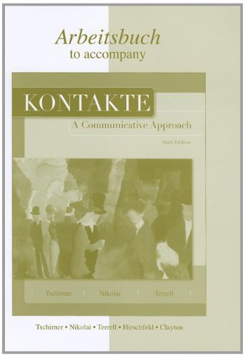 Workbook/Laboratory Manual to Accompany Kontakte