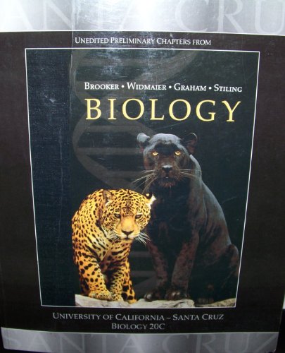 Unedited Preliminary Chapters From Biology University Of California Santa Cruz UCSC Biology 20C