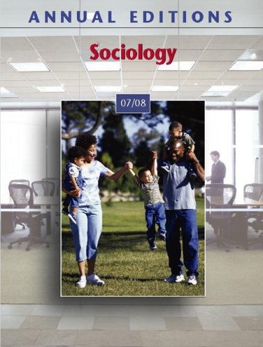 Annual Editions: Sociology 07/08
