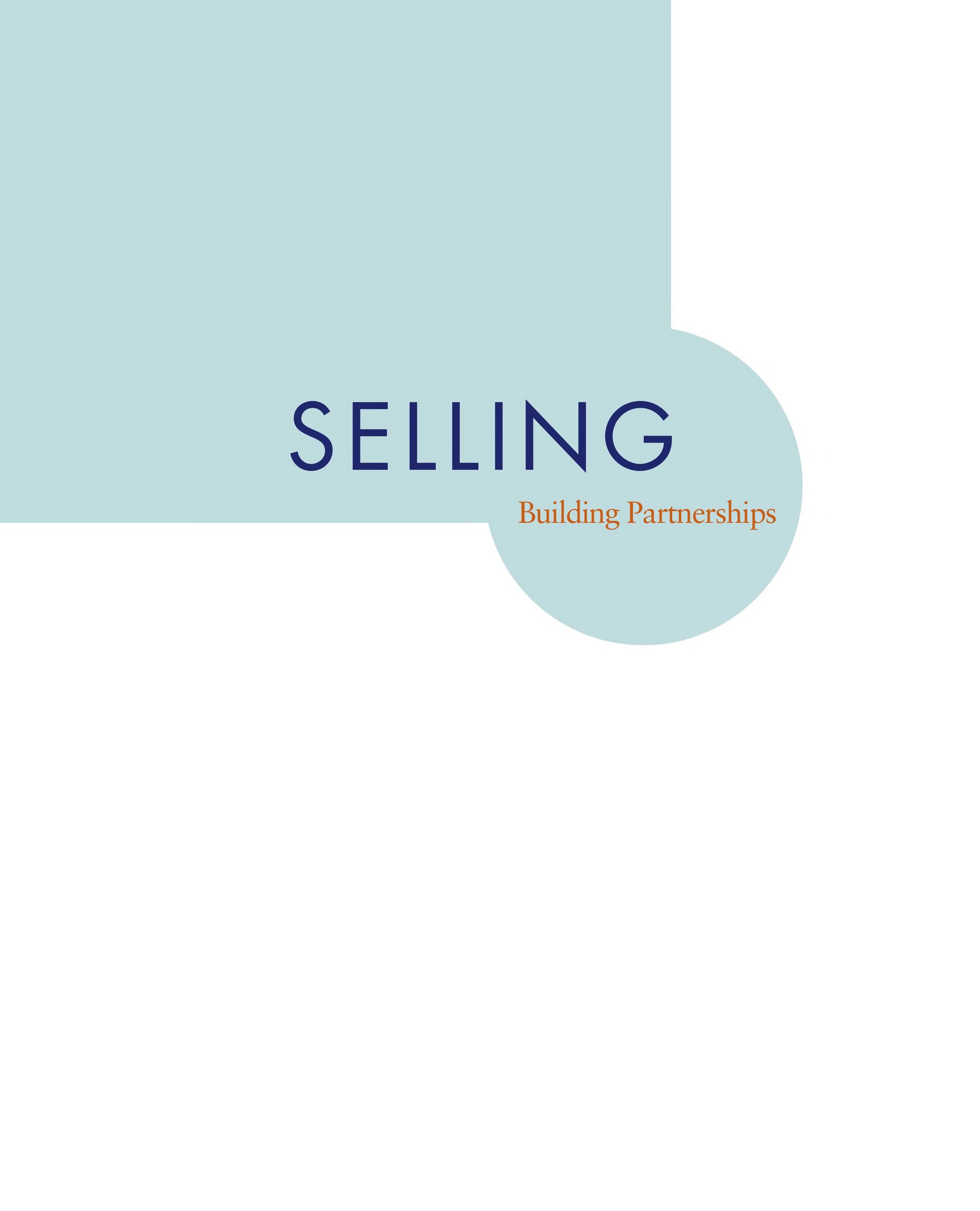 Selling: Building Partnerships