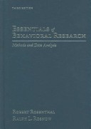 Essentials of Behavioral Research: Methods and Data Analysis