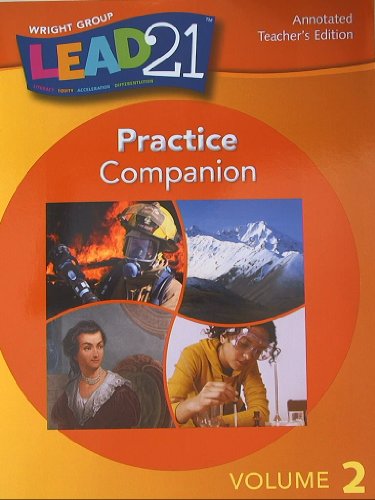 Lead 21 Practice Companion, Volume 2 Annotated Teacher's Edition Grade 3