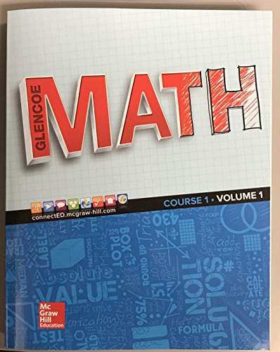 GLENCOE MATH 2016 COURSE 1 SE VOLUME 1