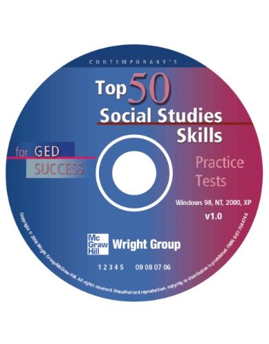 Top 50 Social Studies Skills For Ged Success - Cd-Rom Only